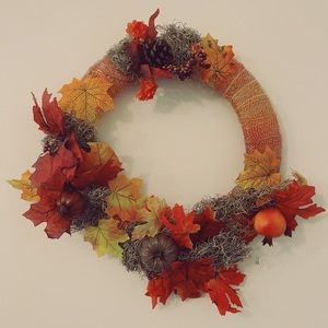 Handmade Fall Wreath 14”